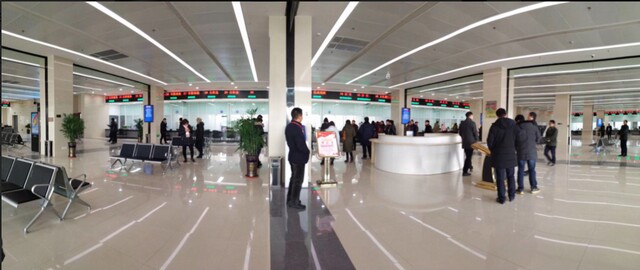 泰州黃橋政務(wù)服務(wù)中心100窗口排隊(duì)叫號系統(tǒng)、觸摸查詢系統(tǒng)